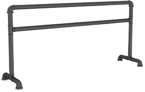 MTNBHH Freistehende Ballettstange, Ballettstangen aus Stahl for Erwachsene und Kinder, doppelschichtige Tanzstange for Zuhause, Tanzstange, Fitness-Ballettstange (Color : Noir, Size : 200x60x105cm)