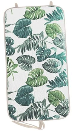 Sharplace Hanging Ironing Board Steamer Pad Door Steam Blanket Foldable Press Pad Ironing Mat for Dorm Apartment Household Laundry Room, Green Leaf