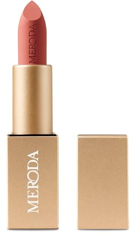 MERODA® Rouge à Lèvres Velvet Dream [FINI MAT] Bâton à Bouche Longue Tenue - Lipstick Nude Teintes Variées - Lèvre Gloss Colore Opaque & Rafraîchissant (Pink Peony, 4 g)