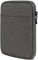 moex eBook Hülle für Tolino Shine Color Tasche mit Reißverschluss und Fach für Zubehör, Stoff E-Reader Sleeve weich Gepolstert, Schutzhülle Minimalistisch Dash Case, Dunkelgrau