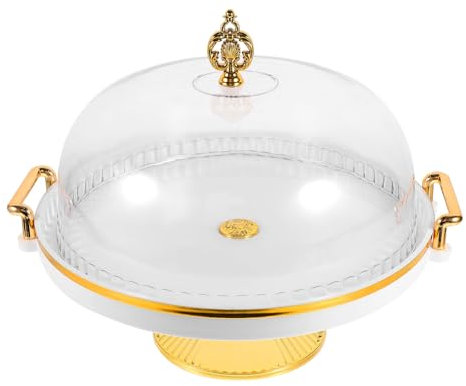 DKRAHRJJ Alzata per Torta con Coperchio a Cupola, Vassoio da Portata per Dessert Espositore per Torta Vassoio da Portata per Muffin Cupcake Al Formaggio/a
