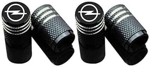 HJIAMIN 4 Stück Auto-Reifen Ventilklappe für Opel Astra H 2004-2009, Auto Reifen Staubstange Deckel mit Kennzeichen Kennzeichen Wasser und Staub