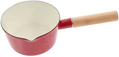 UTHCLO Pentola Smaltata Piccola Per Latte e Zuppe Pentola Antiaderente Per Alimenti Complementari Pentolino Per Salse e Cottura Da Cucina