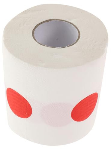 SAFIGLE Toilettenpapier japanische flagge Hygienepapier Handtücher für das Badezimmer Küchentaschentuch Taschentuchküche zum Valentinstag rote Punktaufkleber Klopapier-Stempelspaß Weiß