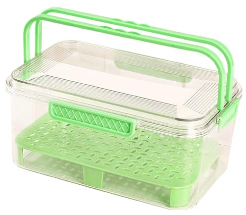 Contenitore per Alimenti,Portavivande per Esterno con Manico - Contenitore Riusabile con Manico, Ideale per Snack, Cereali, Dolci, Panini e Insalate