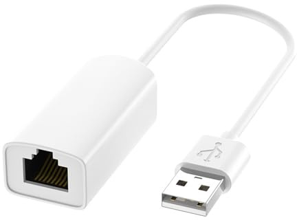 Limtula Adaptador USB A Ethernet USB 2 0 A RJ45 Dongle Ethernet De Internet para Redes Ordenador Accesorios Escritorio para Ordenador Portátil Adaptador Red