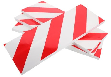 jojofuny Protectores para Garaje de Espuma 4 Piezas para Paredes y Esquinas | Aviso de Peligro, Absorción de Impacto, para Columnas y Parking