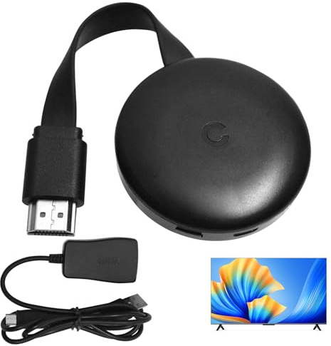 Dongle HDMI sans fil TV, adaptateur d'affichage sans fil HDMI Bluetooth pour prise en charge 4K Miracast DLNA/Airplay/iOS/Android/Mac/Windows/PC Moniteur TV Stick Screen Mirroring