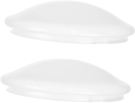 SAFIGLE Cache-lumières Rondes en Pvc Blanc pour Plafonniers, Lot de 2 Pièces, Solide et Faciles à Installer, Adaptées pour Salle de Bain Cuisine