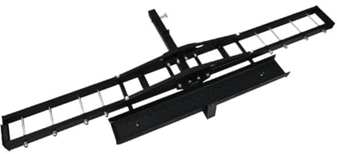 Porte-attelage De Moto 226 Kg, Support Moto Tout-Terrain Et Scooter avec Rampe De Chargement, Structure Acier Robuste Et Système Anti-basculement