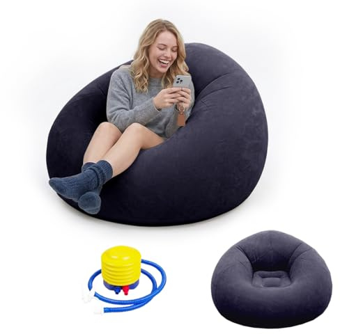 Umllpet Aufblasbarer Bean Bag Sessel, inklusive Handluftpumpe