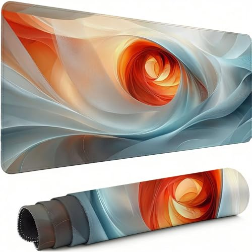 Alfombrilla de Ratón para Juegos Abstracto Alfombrilla Ratón XXL 1200 x 600 mm, Mouse Pad con Base de Goma Antideslizante, Paisaje Protector Escritorio Desk Mat, para Oficina Gaming en Casa C-5992