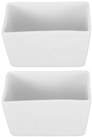 Hemobllo Bandeja para Sobres de Azúcar y Salsa, Set de 2 Azucareros de Cerámica, 170 Ml, para Organización en Cocina y Comedor