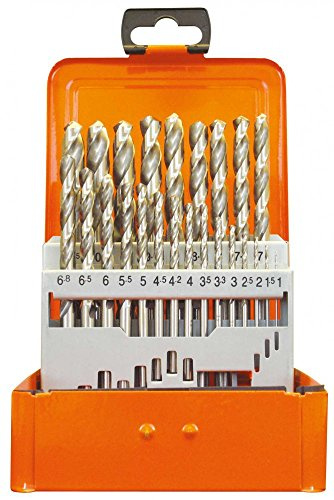Projahn Spiralbohrer-Kassete ECO (24-teilig, aus dem Vollen geschliffen, lange Lebensdauer, Kernlochmaße: Ø 3,3 - 4,2 - 6,8 - 10,2 mm) 60425
