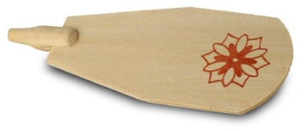 Sikora E2O 6er Set Ersatz Flügel Pyramidenflügel für kleinere Weihnachtspyramiden aus Holz L:10,7 cm mit traditioneller Verzierung