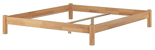 Erst-Holz®Doppelbett Ehebett 180x200 Massivholz-Bettgestell Buche Natur ohne Zubehör 60.84-18 oR