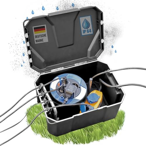 Heissner Power box power distribution box for garden, lighting, pool, crafts, Christmas lights