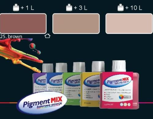 WALL PAINT COLOURANT PIGMENT PAINT COLOUR INTERIOR & EXTERIOR DYE (Brown)