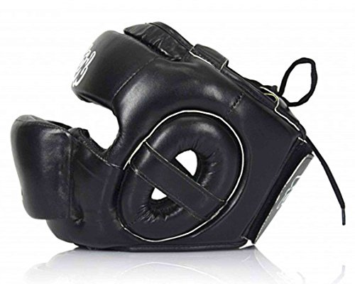 Fairtex HG14 Helansikts-huvudskydd, Thailändsk boxning, MMA, K-1 huvudskydd, svart L