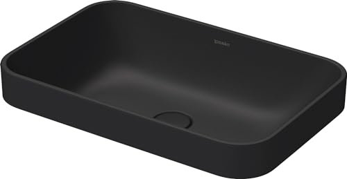 DURAVIT Aufsatzwaschtisch Happy D.2 Plus 60 ohne Hahnlochbank, anthrazit matt