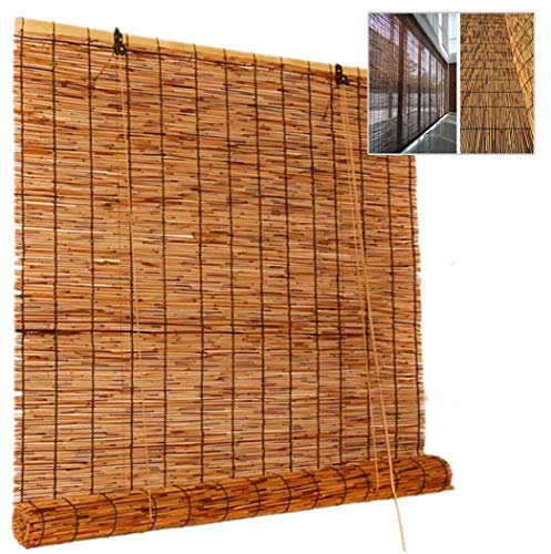 HHXX Pflanzen-Versand Sichtschutz Schilfmatte Schilfrohrmatte Lärmschutz Windschutz Strohmatte für Garten, Terrasse, Balkon