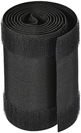 sourcing map Cable Grip Strip Floor Cable Cover Protect Cords Cable Protector Cable Management 1 Meter Length 10mm Width Black