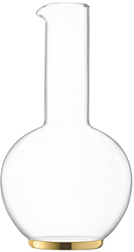 LSA Luca Carafe en verre soufflé à la bouche et fait à la main Doré 1,5 l
