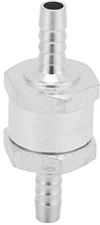 Clapet Anti-retour Unidirectionnel, Clapet Anti-retour Unidirectionnel Anti-retour en Alliage D'aluminium Universel Vérification à Sens Unique Convient pour le Carburant Essence Huile Essence(6mm)