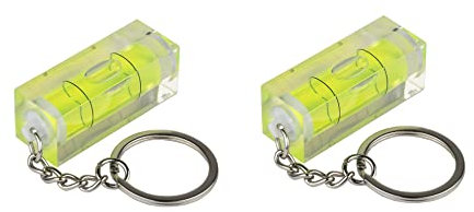 kabelmeister Mini-Wasserwaage mit Schlüsselanhänger - 2er-SPAR-Set