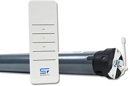 SCHARTEC Motore per tapparelle radio FE 20-60 con finecorsa elettronico sw60 Set con telecomando per tapparelle