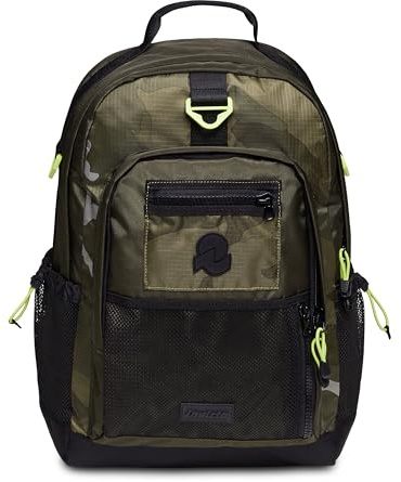 Invicta Zaino Ufficio Freeact Camo, Verde, Icon, Zaino con Tasca Porta PC 15.6'', Tasca Porta Borraccia e Tasca con Organizer, Viaggio, Lavoro, per Uomo Donna