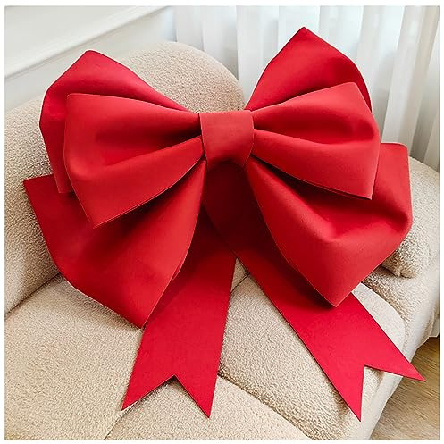 Egurs Schleife Große Rote Schleifen Handgemachte DIY Schleife Riesenschleife für Auto Valentinstag Weihnachten Geschenk Hochzeit Deko und Geburtstag Party Dekoration Chinesisch Rot 50cm