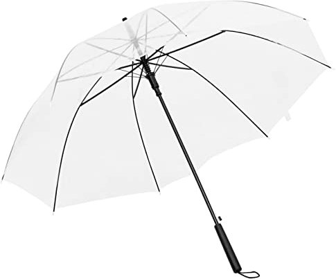 ZEYUAN Regenschirm Transparent 100 cm, Umbrella, Partnerschirm