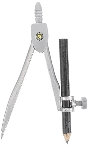 WAOCEO Zirkel Kompass, Geometrie, Zeichnen, Winkelmesser, Entwurfswerkzeug, Metallset, Werkzeuge, Mathematik, Studenten, Kreis, Präzisions-Holzbearbeitungsset, Halter, Schreiber Geometriezirkel