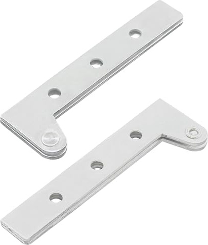 2 PCS Stainless Steel 360 Degree Rotatable Hidden Pivot Hinges for Cabinet and Windows