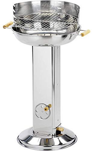 Edelstahl Holzkohlegrill Säulengrill, Geeignet für 1-3 Personen Outdoor, Gartengrill