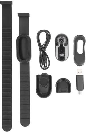 Luocute Haustierhalsband-Kamera, 1080P HD-Katzenkamerahalsband, Körpersport-Actionkamera mit Rückenclip, Kleine Hundehalsbandkamera für Outdoor-Sport-Vlogging, Verbindung mit Telefon-App