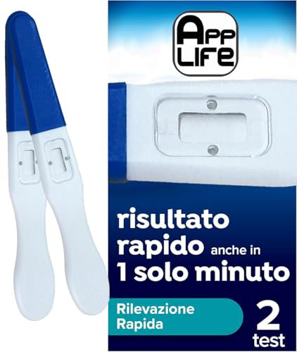APP LIFE Test Gravidanza ad Alta Sensibilità - Dispositivo Medico Classe I, Stick Affidabile e Facile da Usare, Risultato Rapido e Preciso, Confezione da 2 Test HCG