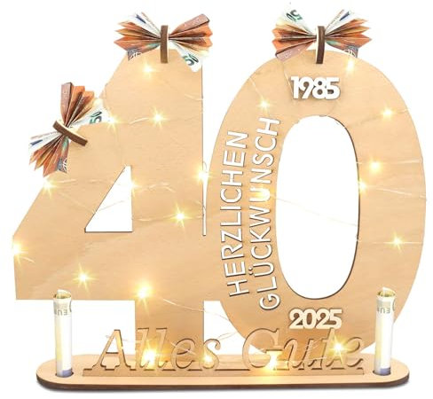 TaimeiMao Libro de Visitas de Madera con Luces LED Mujeres y Hombres,Libro de Visitas de Letrero de Madera,Firmas Alternaivo Decoracion,Regalo Creativa,Holz-Schild Gästebuch (Color 40 HB)