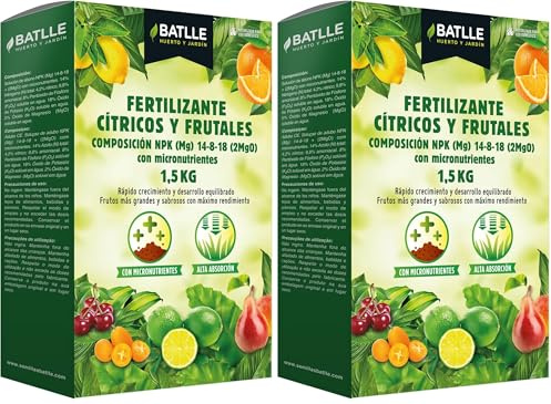 Semillas Batlle Fertilizante Citricos y Frutales - Caja 1,5kg - Batlle (Paquete de 2)
