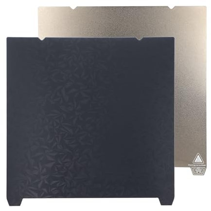 Doppelseitige Bauplatte, 310 X 315 Mm Upgrade, Federstahl-Grundplatte für Ender 3 V3 Plus 3D-Drucker, PEI-Pulver + PEO-Textur, Hohe Temperatur, Einfache Entfernung, PLA, ABS, PETG