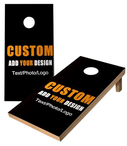 Custom Cornhole Board Vinyl Wrap Decals, 2Pcs Game Board Skin Stickers