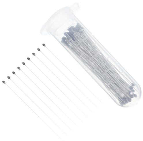 MUELODSIC Épingles à Insectes en Acier Inoxydable 00, 100 Pièces, Kit de Fixation et Montage pour Spécimens, Outil Précis de Préservation et Exposition D'insectes, Usage Éducatif et Scientifique