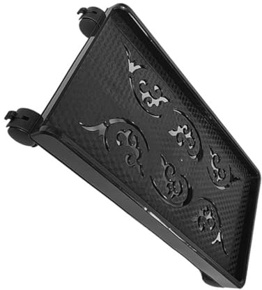 SAFIGLE Soporte Torre Ordenador con Ruedas Giratorias y Freno Plataforma Elevada para CPU Base Móvil para Torre de PC para Alfombras y Espacios Bajo Escritorio Negro