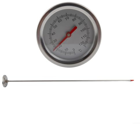 Opatiny Kompostthermometer für Gartenbodentemperaturmessung, 19,7 Zoll Edelstahlstiel, versiegeltes wasserdichtes Design