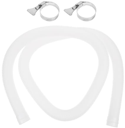 GATHINESS Manguera para Piscina 1.25 Pulgadas Flexible y Resistente Tubo de Filtro de Piscina 2 Abrazaderas Metálicas Repuesto para Bomba de Filtro 330-530 Gph Compatible y Duradero