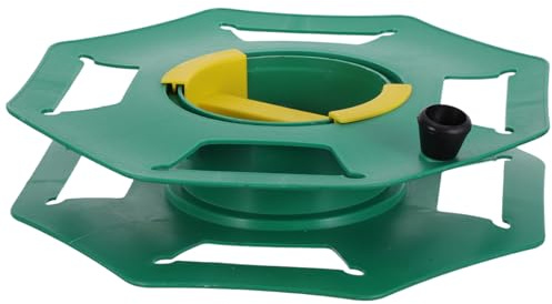 WOONEKY Bobina per Cavi di Prolunga in Plastica Verde, Avvolgicavo Portatile per Campeggio e Utensili Elettrici, Rotolo di Stoccaggio Resistente e Facile da Trasportare per Gestione Cavi