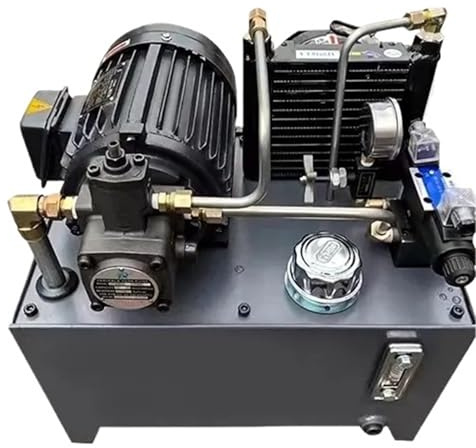 1pcs Hydraulic Station Hydraulic System Assembly 1.5KW, Small servo Pump Station Control System Power Station(One Road Double Head)