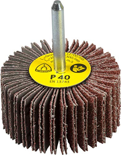 Klingspor 13104 Cepillo mil Hojas de Láminas Pequeñas, KM 613, 40 Grano, 40 m/s Velocidad Máxima, 9500 rpm, 80 mm x 15 mm x 6 mm