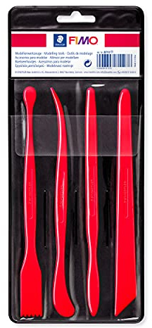 STAEDTLER 8711 FIMO Modelling Tools for Polymer Modelling Clay (4 x Assorted Tools)